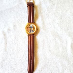 Vintage RARE 100th Anniversary Limited "Cracker Jack" Genuine Leather Watch